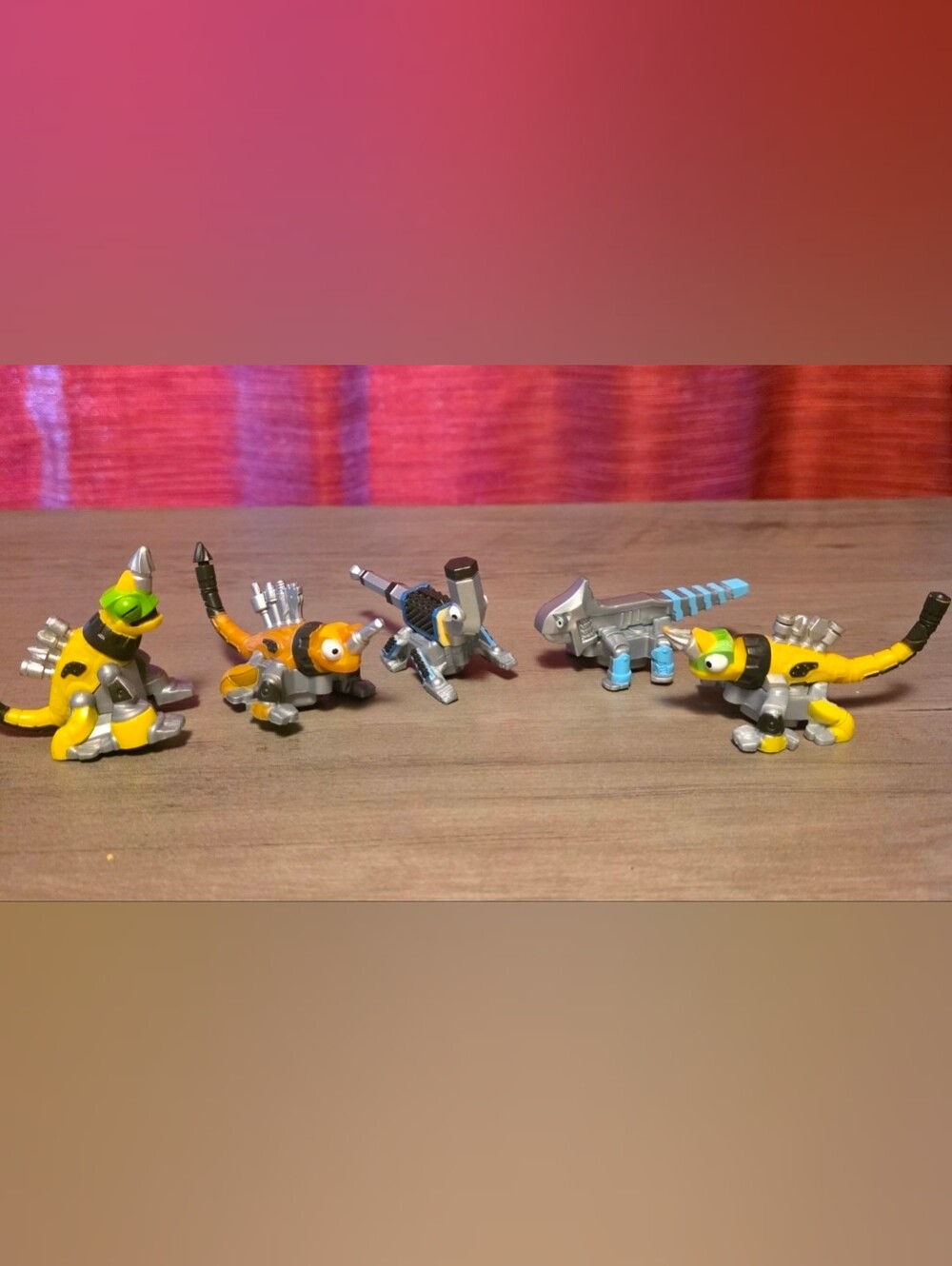 Lot Of 5 Mattel Dinotrux Reptool Dino Rollers Figures Toys Collectible